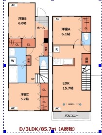 フェリーチェストの物件間取画像