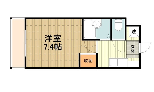 カレッジスクエア日野の物件間取画像