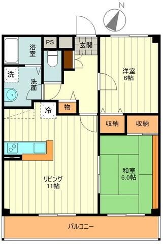 クレイル南豊田の物件間取画像