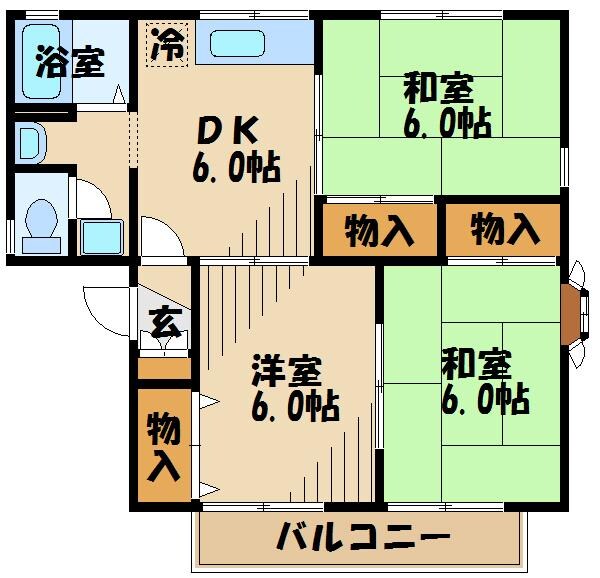 グレースＡの物件間取画像