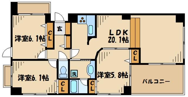 モンパルテの物件間取画像