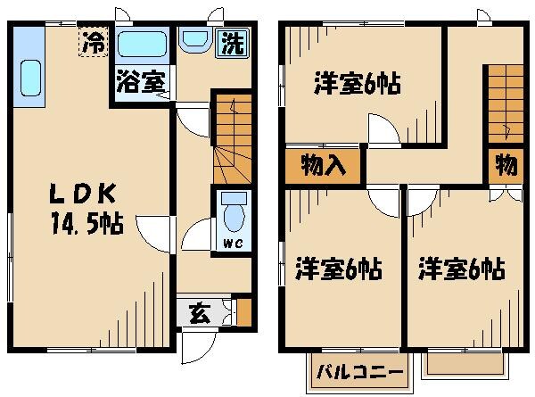 サザンクロスの物件間取画像