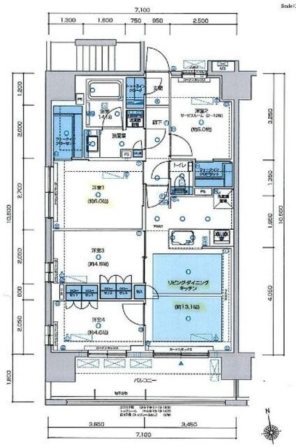 プレシス八王子レグリオの物件間取画像