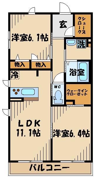 クレアの物件間取画像