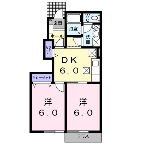 トランキル梓Ａの物件間取画像