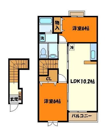 メゾンルミエ－ルの物件間取画像