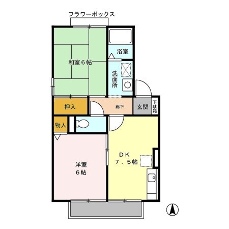 メゾンプロスペリテの物件間取画像