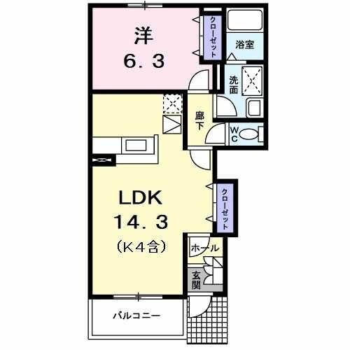 シャルロッテの物件間取画像