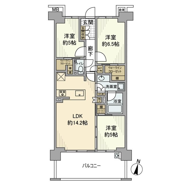 アネシア立川の物件間取画像