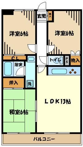 アートヒルズの物件間取画像