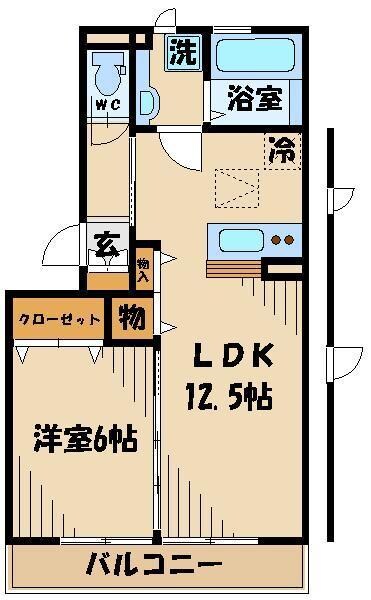 ブリージンBの物件間取画像