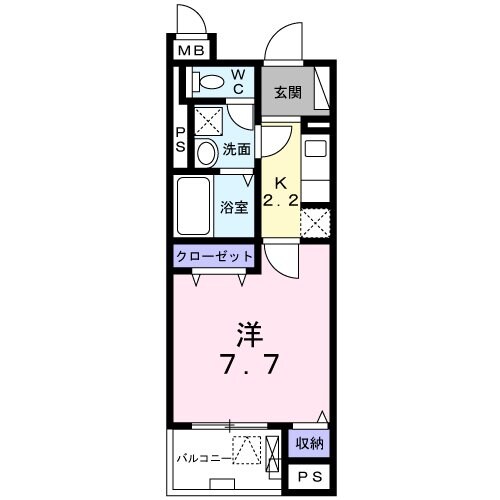 Ｋ．グランツの物件間取画像