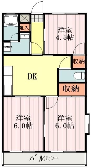 パストラル昭島の物件間取画像