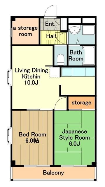 第二シャトー立川の物件間取画像