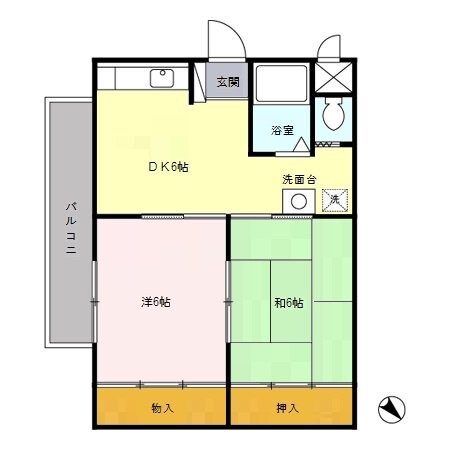 サンライズＮの物件間取画像