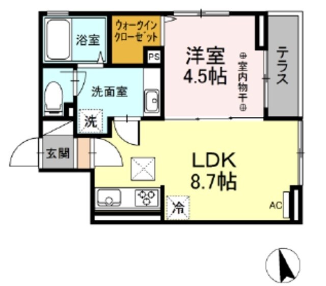 Ｄ-ｒｏｏｍ西平山の物件間取画像