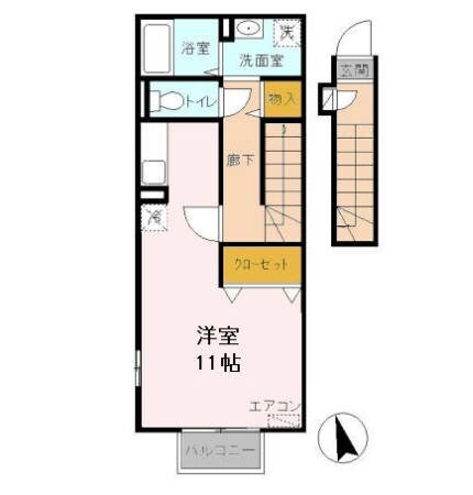 ローズコート新町の物件間取画像