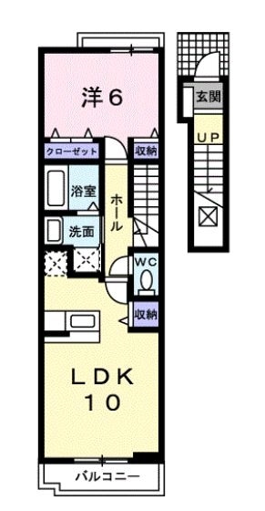 エアリーＢ棟の物件間取画像