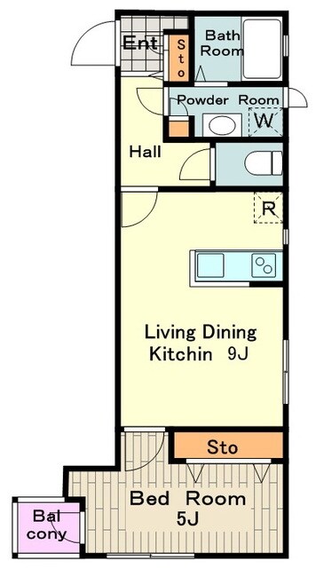 ウエストコート日野の物件間取画像