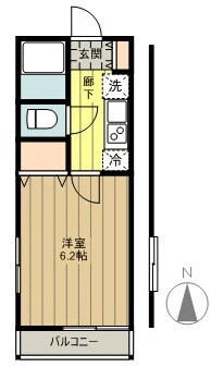 ウイング矢川の物件間取画像