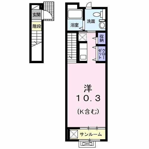 マロンIIの物件間取画像