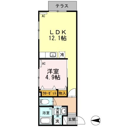 ベルデュールの物件間取画像