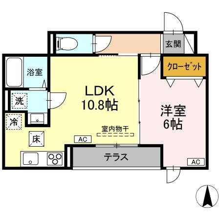 D-ROOM万願寺の物件間取画像