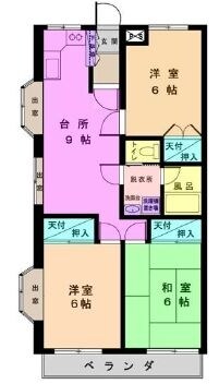 メゾンスズキの物件間取画像