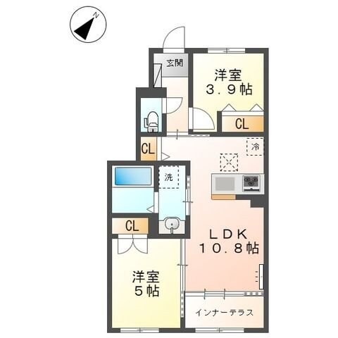 （仮）国立市青柳新築アパートの物件間取画像