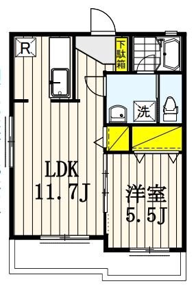 リーベンハイツの物件間取画像