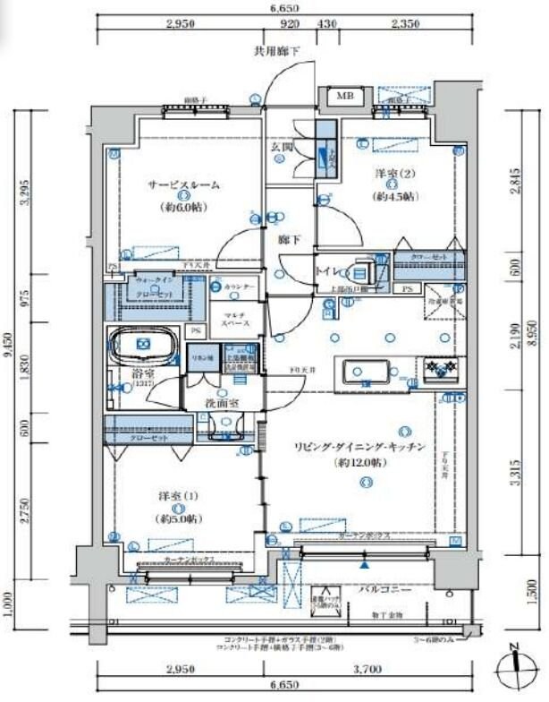 VITA八王子の物件間取画像