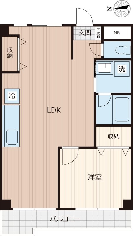 ヒルトップ多摩平の森の物件間取画像