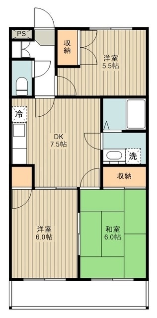 ロイヤルストーク国分寺の物件間取画像