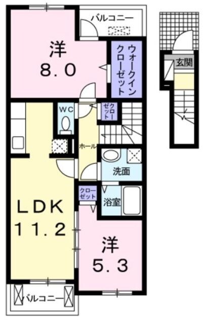 レインツリー　二番館の物件間取画像