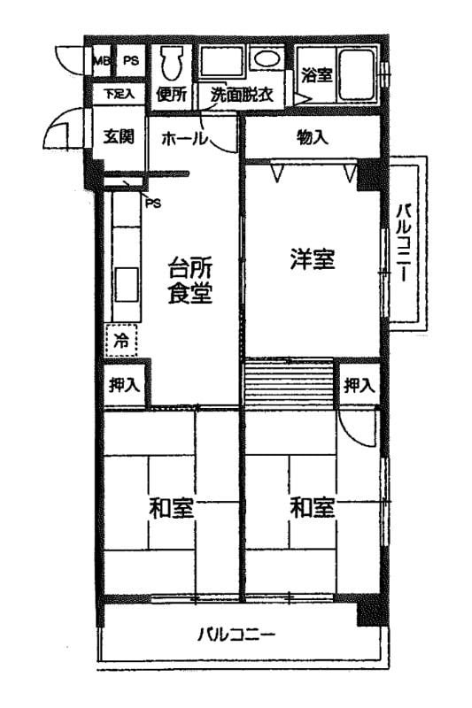 サンハイムの物件間取画像