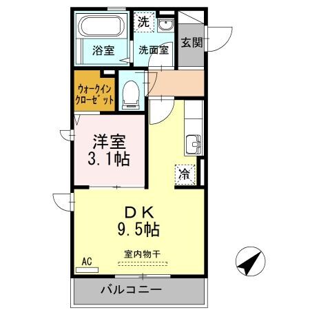 コワンソールの物件間取画像