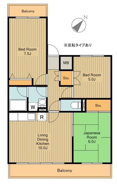 パークヒルズの物件間取画像