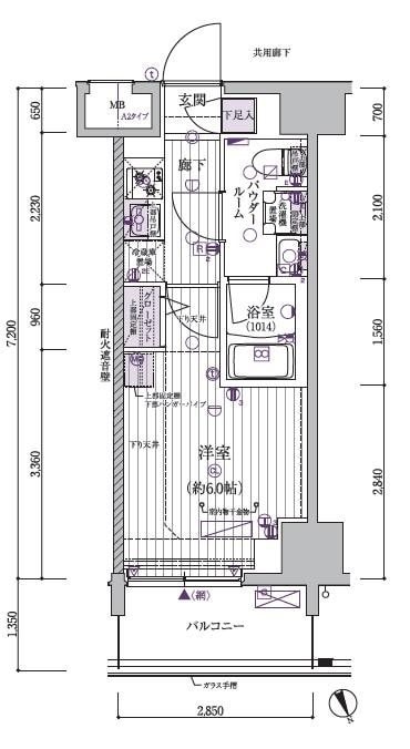 メインステージ立川VIの物件間取画像