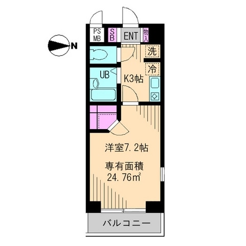 ビイルーム小金井の物件間取画像