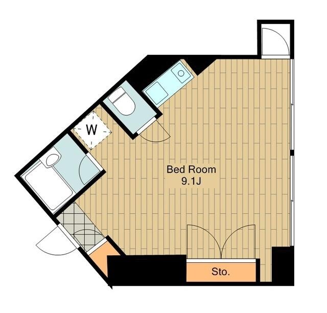 スリーエス国立の物件間取画像
