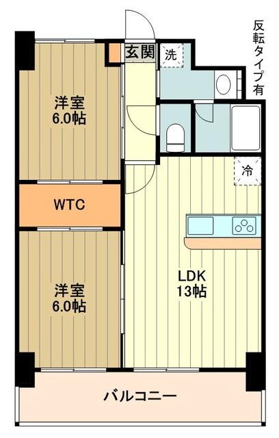 プライムコート立川の物件間取画像