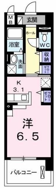 ヴァン　ヴェールの物件間取画像