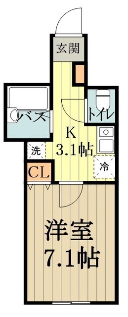 バーミープレイス恋ヶ窪の物件間取画像