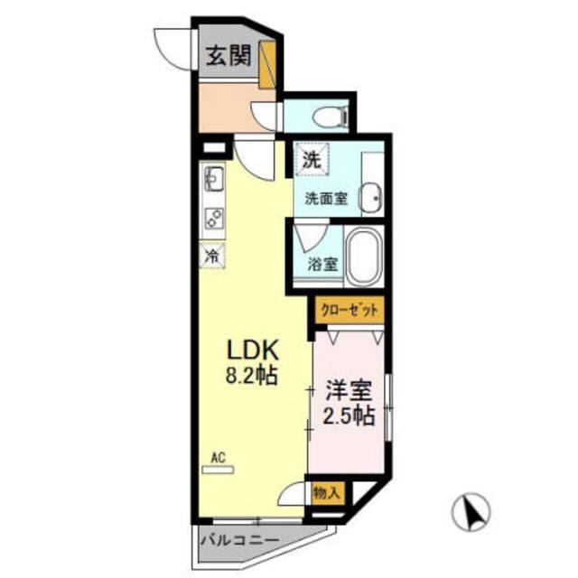 セントオハナ立川の物件間取画像