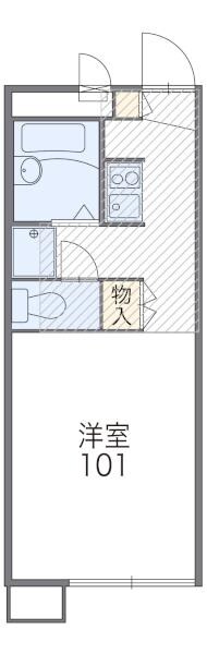 レオパレスＨＯＳＨＩＮＯの物件間取画像