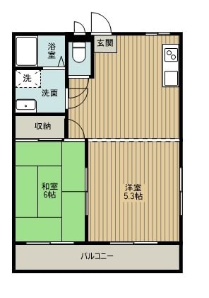 ハイツ西城の物件間取画像