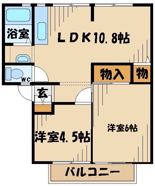 サニーヒルズの物件間取画像