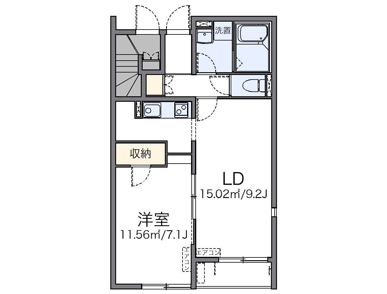 レオネクストひまわりの物件間取画像