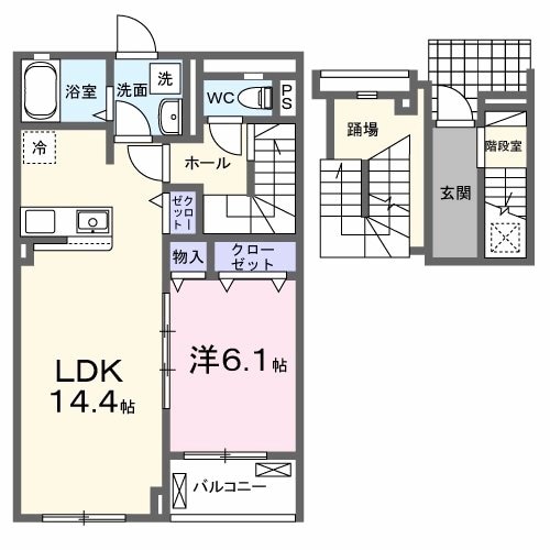 リリーの物件間取画像