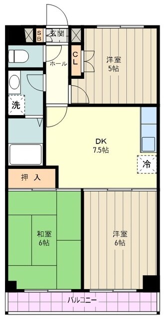 イーストビレッジの物件間取画像